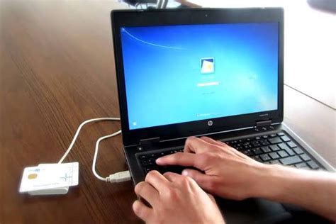 laptop smart card login|laptop card reader.